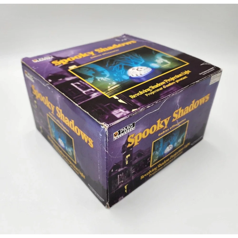 Spooky Shadows Projection Light Halloween Witch‎ Graveyard 2001 Tested & Working